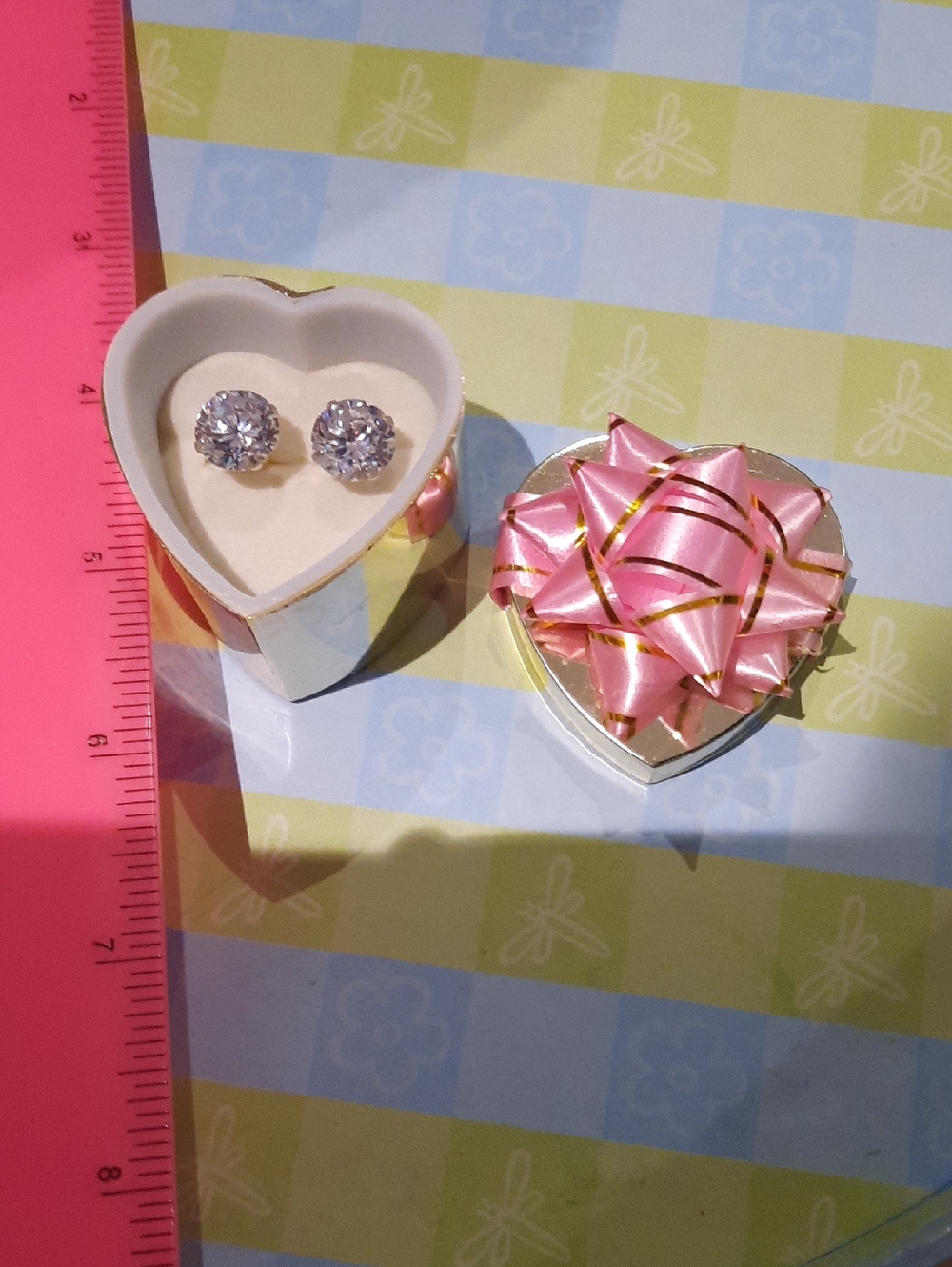 Massive 7CTTW CZ Big A$$ Solitare Stud Earrings Solid Sterling Silver Gift Boxed